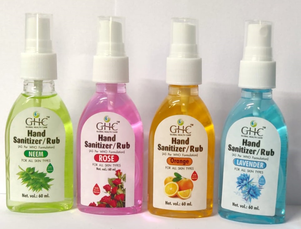 60ml Liquid Spray Hand Sanitizer / Rub, MRP 36.00 from Jackpot Durables