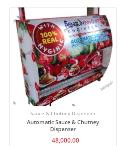 Automatic sauce and chutney dispenser 