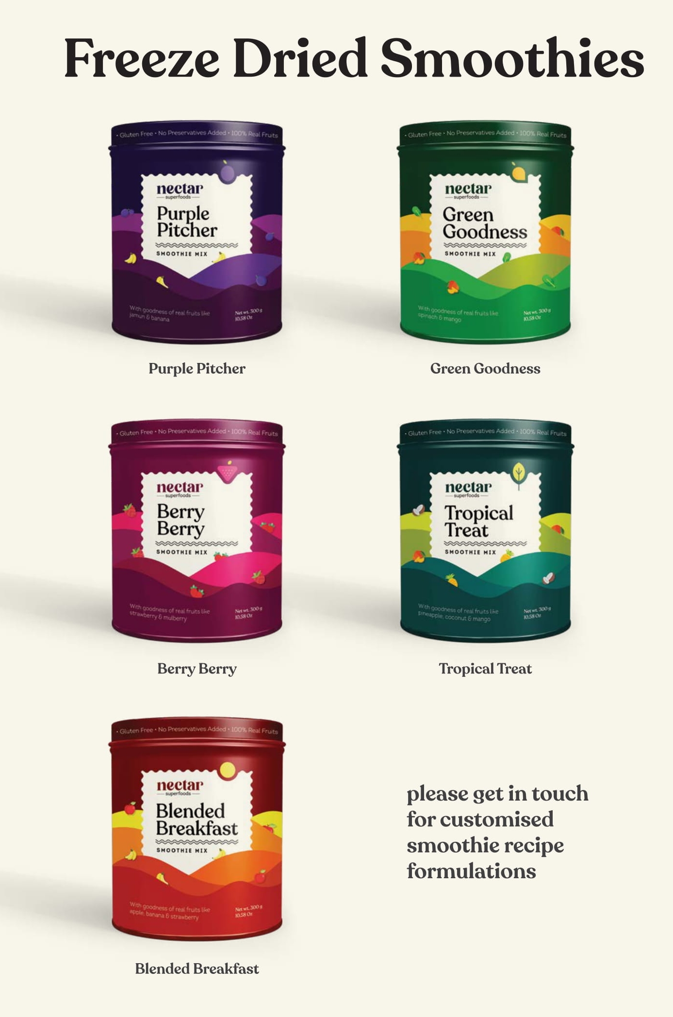 Nectar Smoothies from NECTAR SUPERFOODS