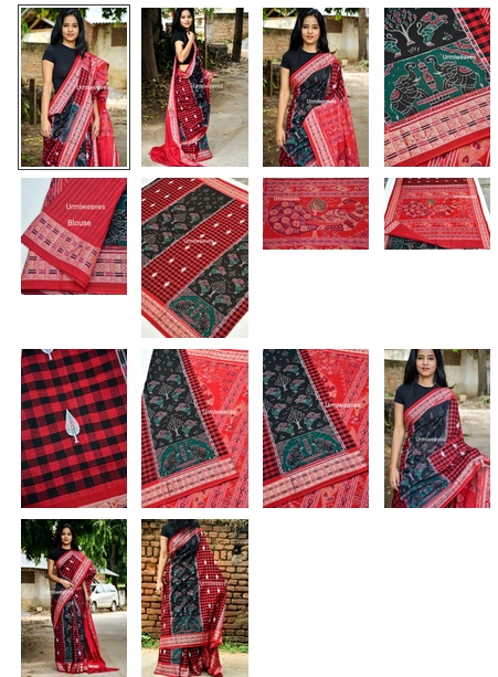 Maharani Gauri MahaDevi - Masterpiece Sambalpuri Cotton Saree from Urmi Weaves