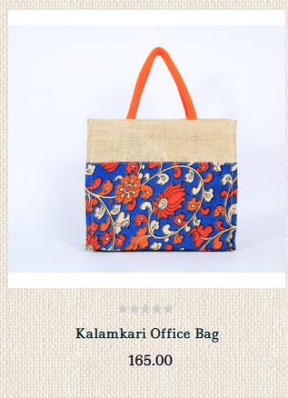 KALAMKARI  OFFICE BAG  from Sun Jutebags