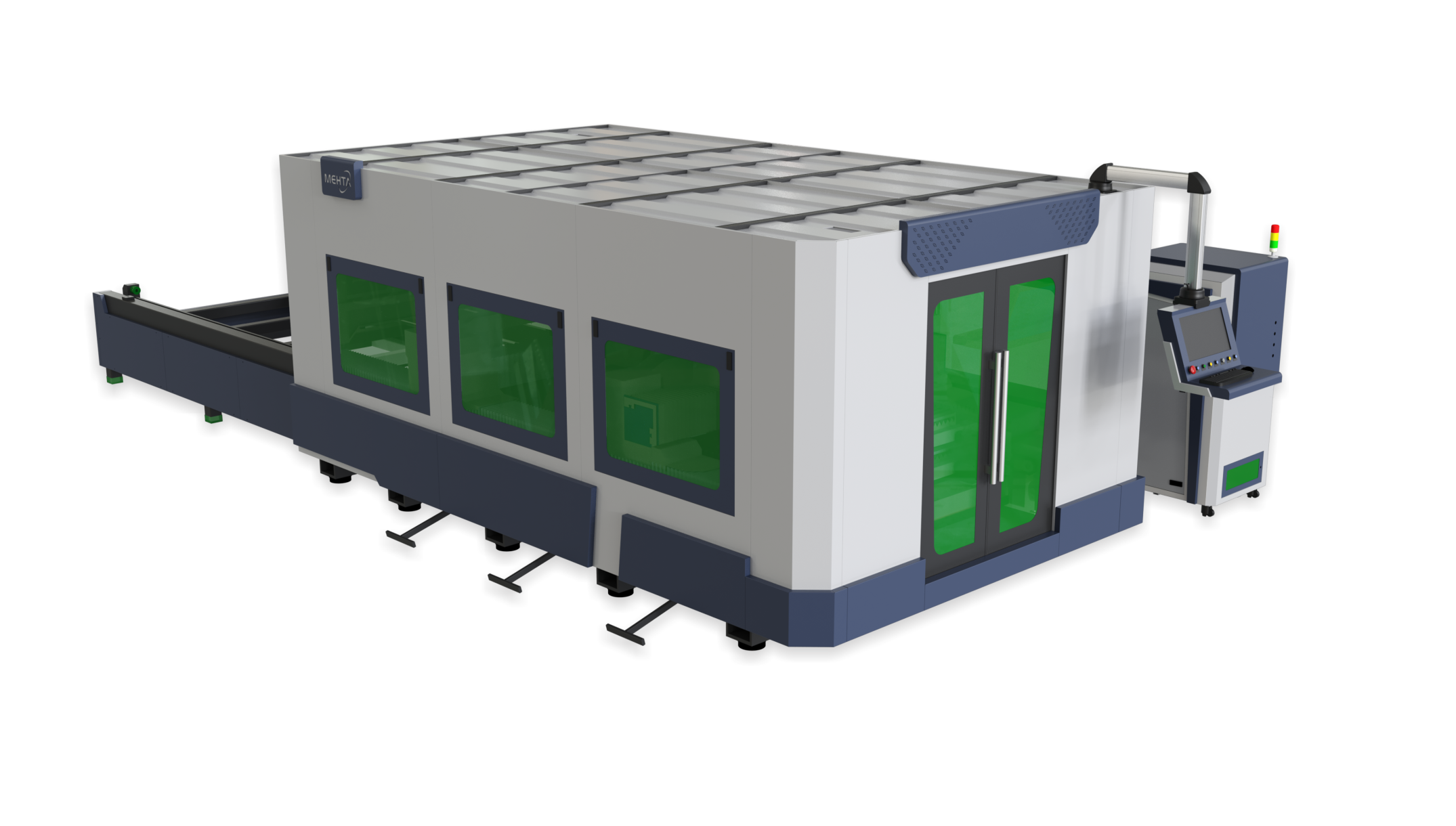 Fiber laser cutting machine from Mehta Cad Cam Systems Pvt. ltd.