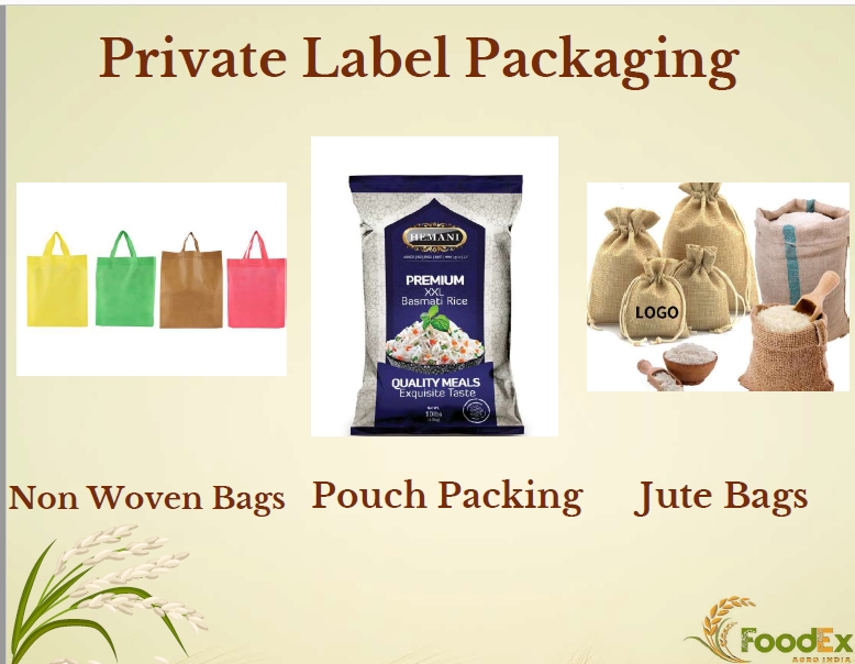 Rice Private Label Packaging from FoodEx Agro India