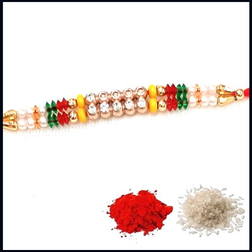 Magnificent Stone Beads Rakhi from Rakhi Store