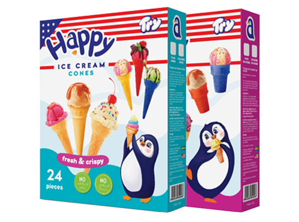 Happy Ice Cream Cones from khams Njoom Bakery
