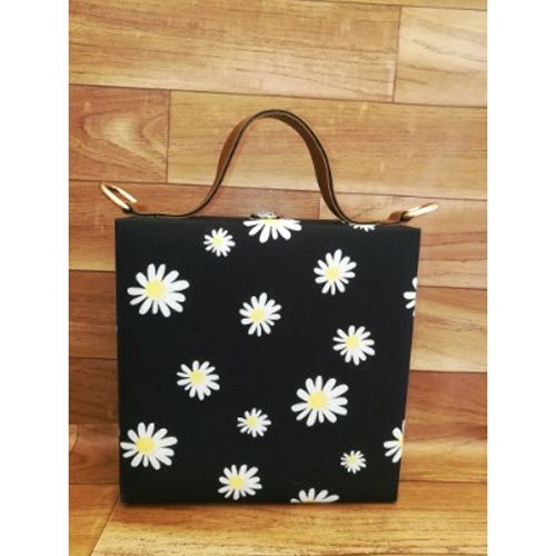Multicolor Printed Box MDF Clutch