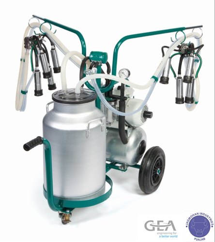 Double Unit Mobile Milking Machine