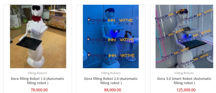 Automatic filling robot from Penguine Engineering