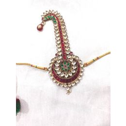 SPLASH OF KUNDAN SILVER BASED KALGI FOR MEN from Anmol Silver Jewellery