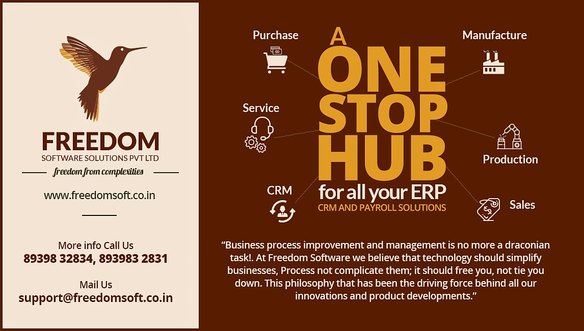 ientERPrise from Freedom Software Solutions Private Limited