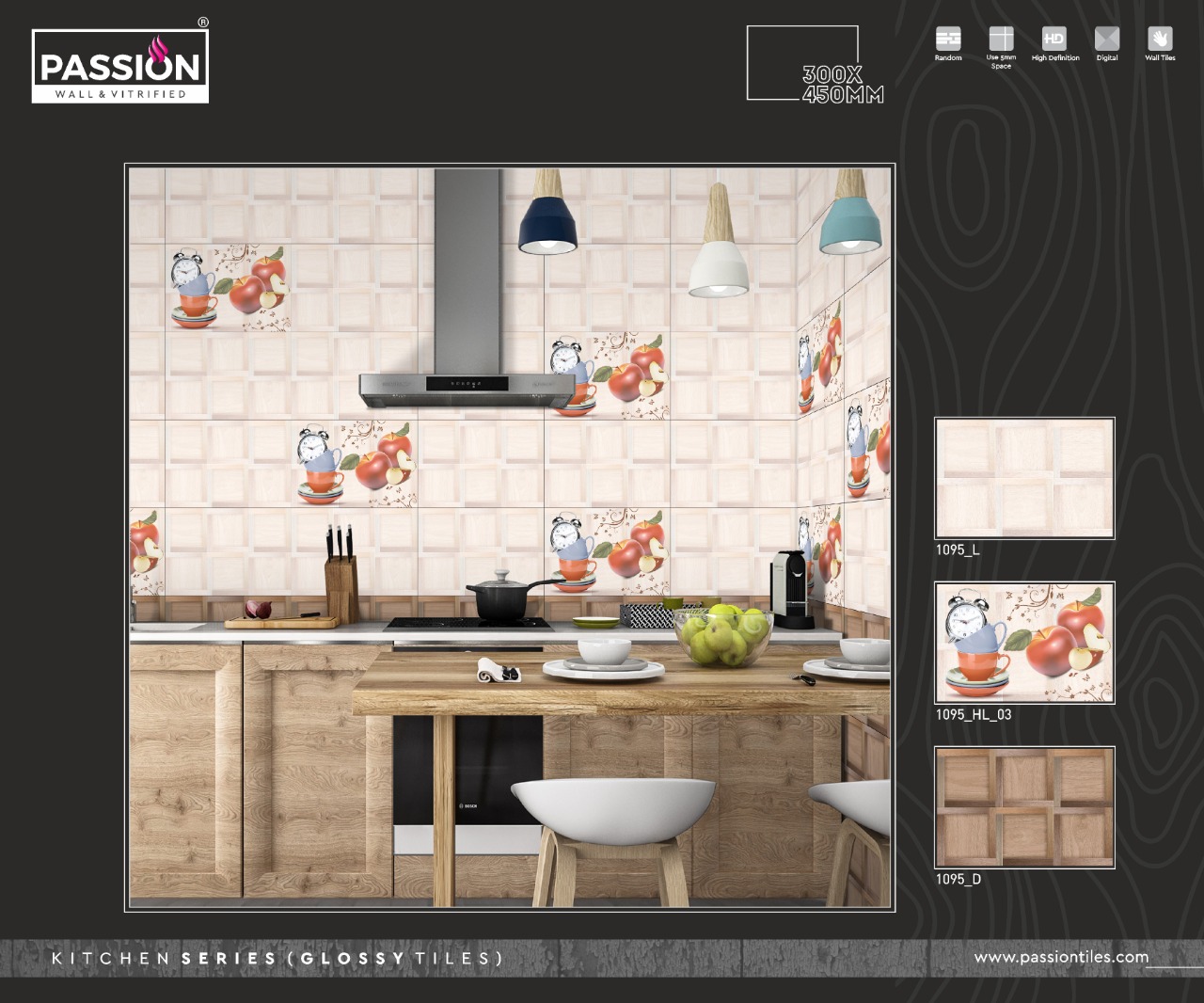Wall Tiles - Kitchen Series (Glossy Tiles)