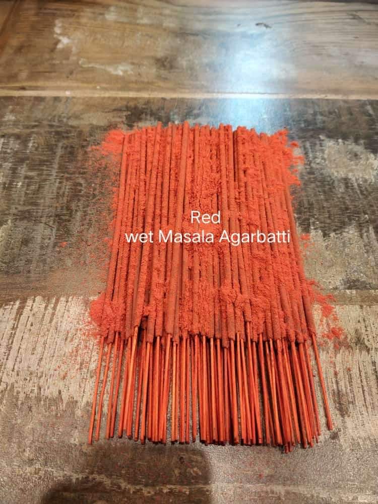 Red Wet Masala Agarbatti from Monika Grah Udyog