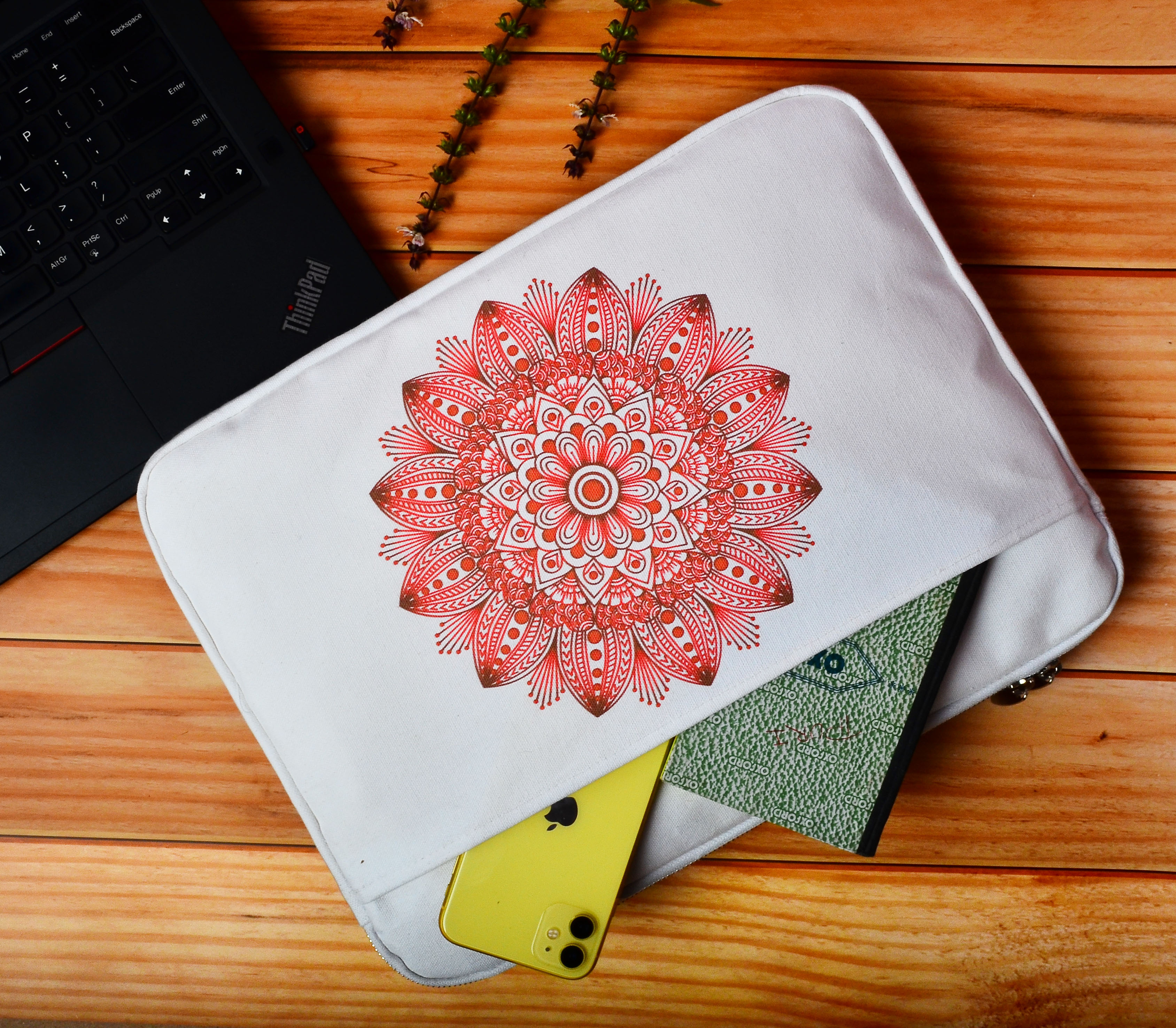 Waterproof Canvas Laptop Sleeve from HAASTIKA HANDICRAFTS PVT LTD