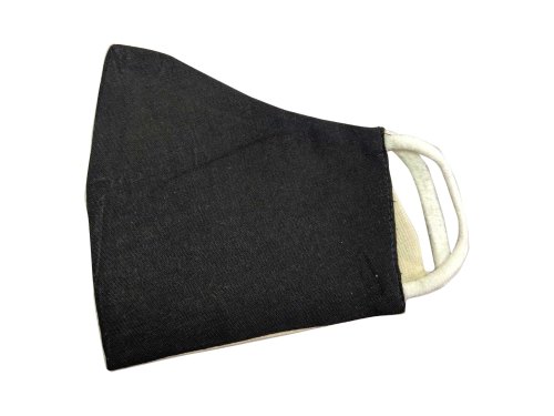 Reusable Black Cotton Face Mask from Rraasaa Textiles