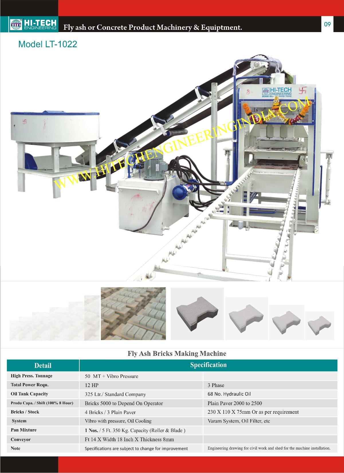 Fly ash Bricks  making machine