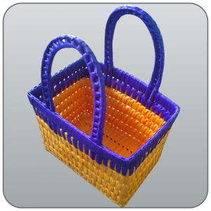 2 Colour Shopping Bag Big from Karupatti - House of Palm