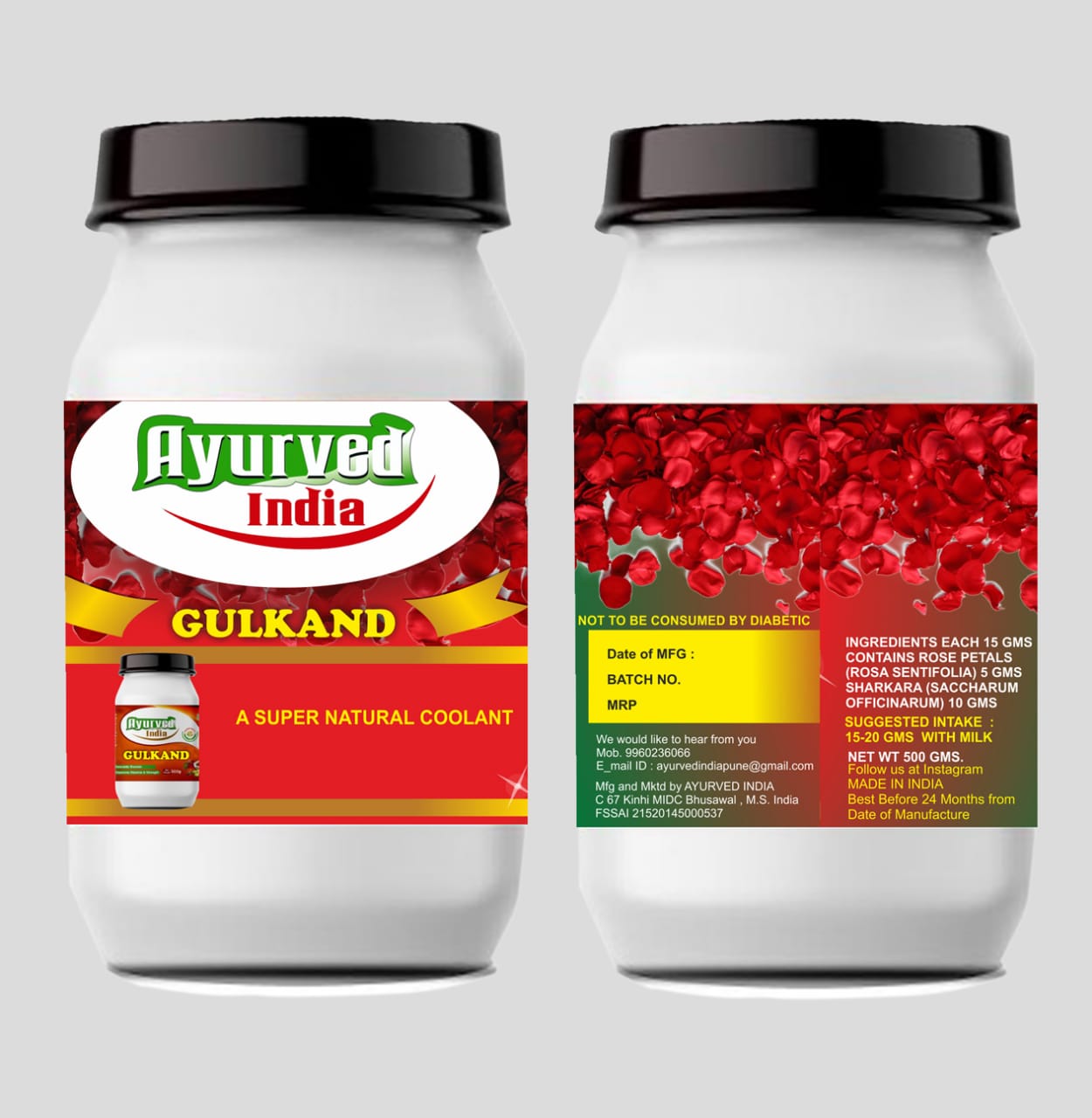 Gulkand - A Super Natural Coolant from AYURVED INDIA