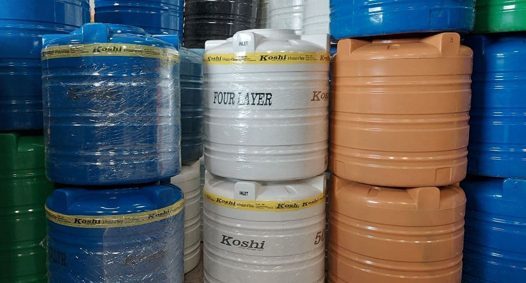 KoshiPlast Water Storage Tanks (500 ltr, 1000 ltr, 5000 ltr) from Surya International