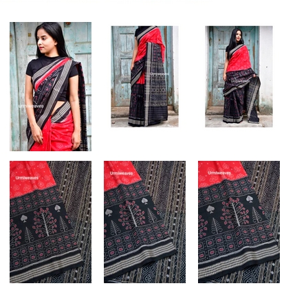  Sambalpuri Cotton Saree -  Aditi  from Urmi Weaves