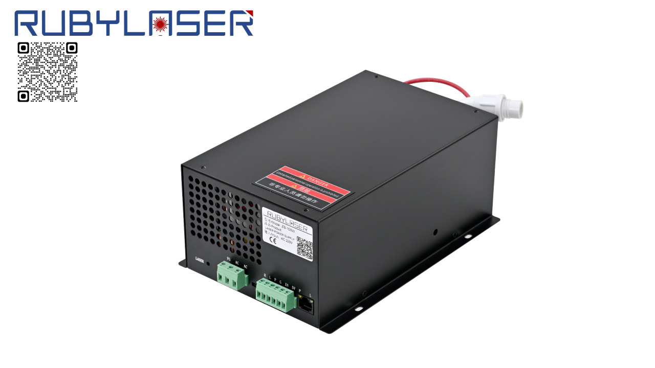 high voltage 100W CO2 LASER POWER SUPPLY for 1390 CO2 laser cutter from rubylasertech