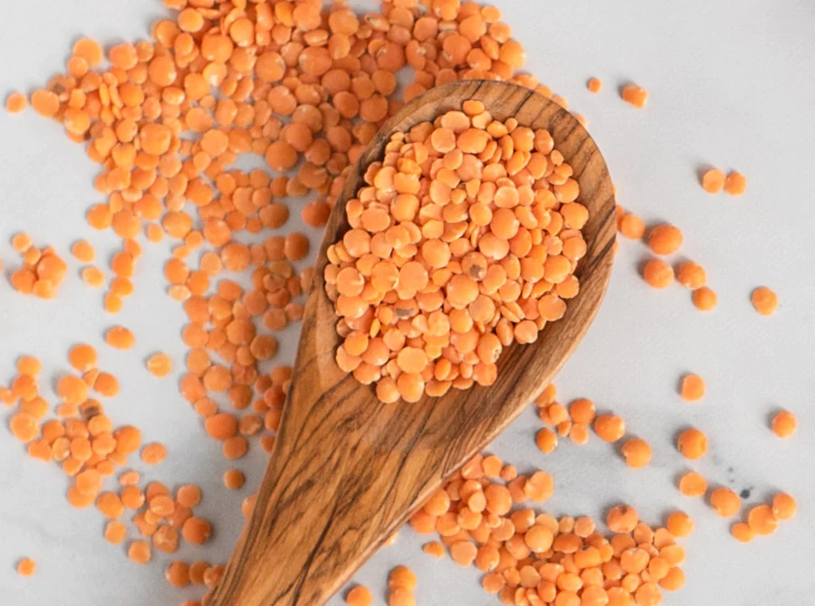 Split red or orange lentils  ( Masoor daal )