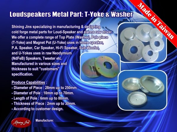 T-Yoke and Bottom plate Speakers part
