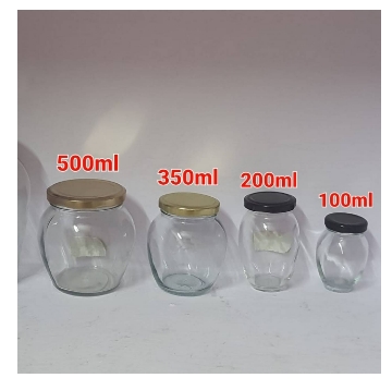 Ghee glass jars from DP groups