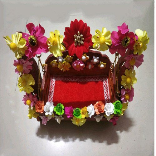 Decorated Laddu Gopal Jhula from Disha Creation