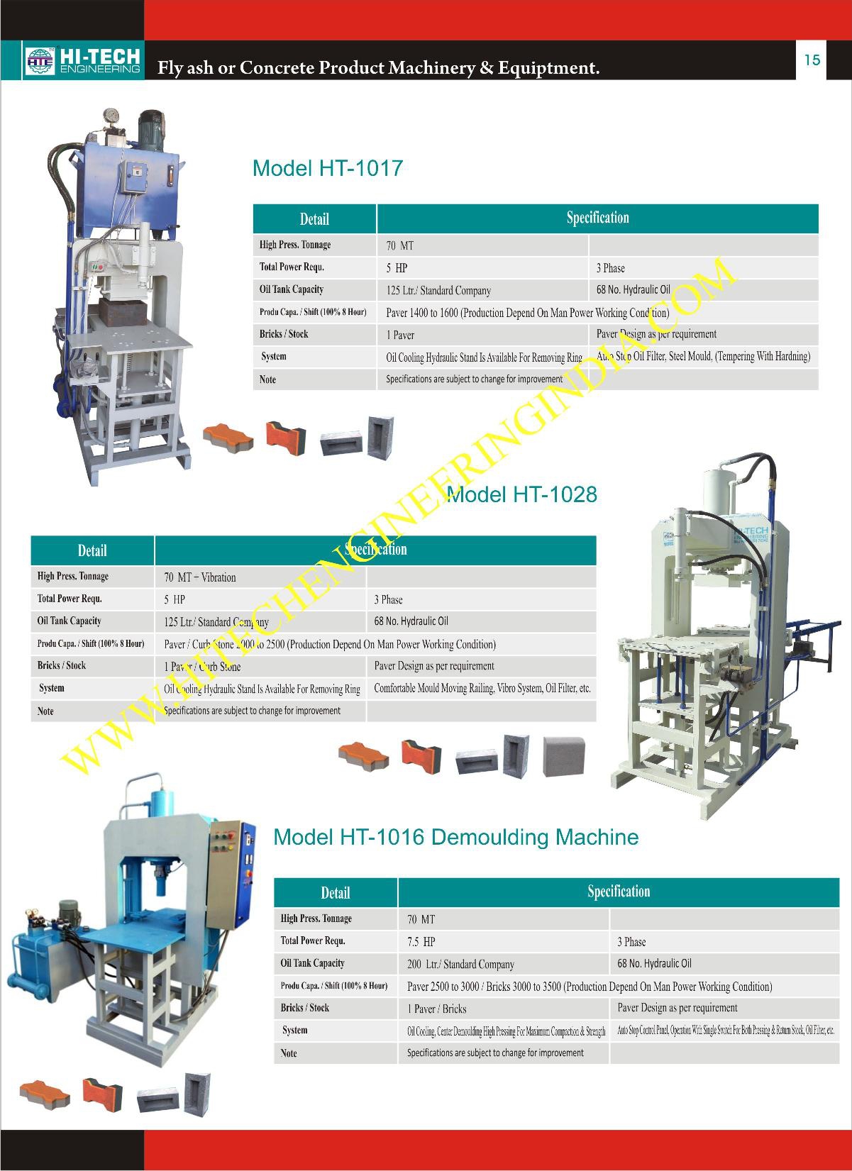 Demoulding Machine from Hi Tech Engineering