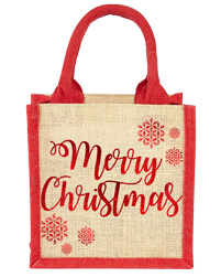 Christmas Burlap Bag CBB08 from H A Exports