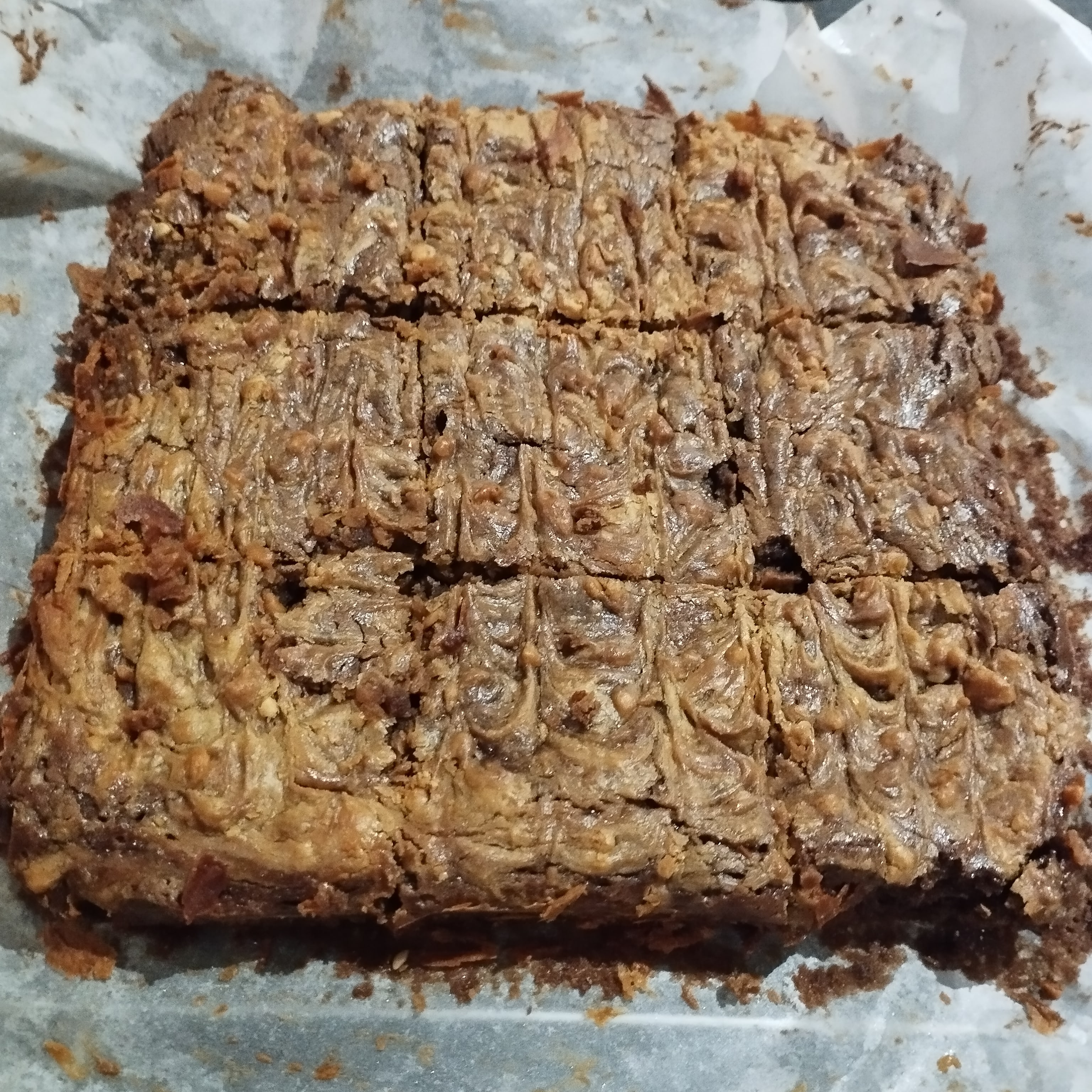 Peanut butter brownies