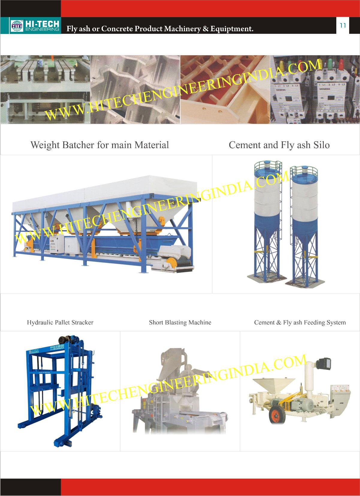 Short Blasting machine, cement & fly ash feeding system from Hi Tech Engineering