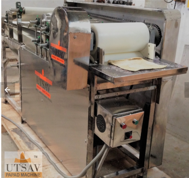 STAINLESS STEEL PAPAD PRODUCT MACHINE from UTSAV PAPAD MACHINE