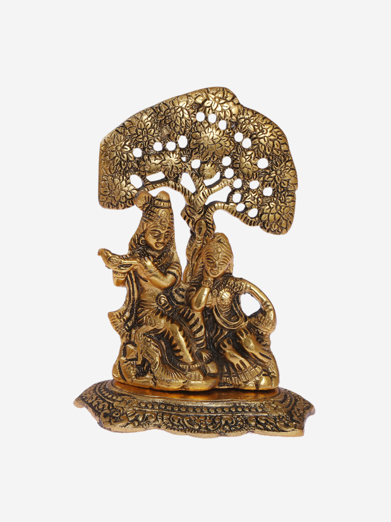 Radha Krishna With Tree Decorative Showpiece