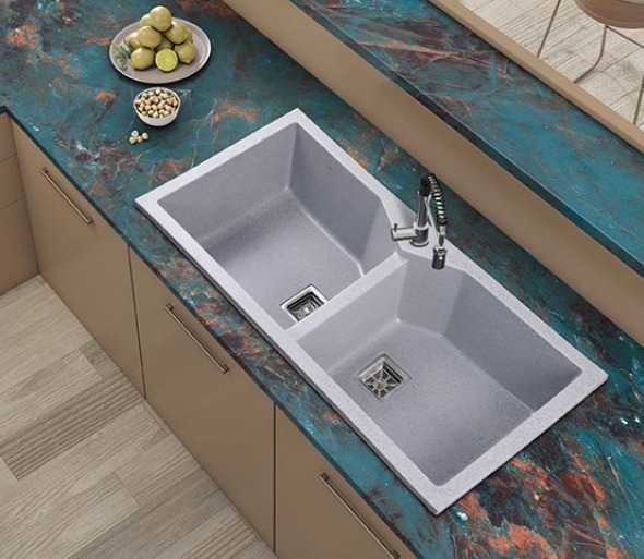 Quartz Town Square Sink  from Eldorado Stone✅