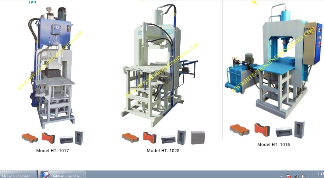 Bricks Making Machine from Hi Tech Engineering