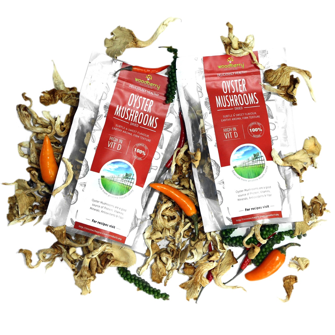 Oyster Dehydrated - 100% Chemical Free Mushrooms from Woodberry Mushrooms