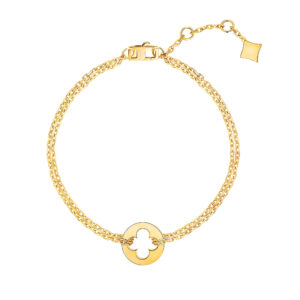 Silver Gold Micron Plated Designer Charm Chain Bracelet  from Silvesto India-Jewelry Manufacturer
