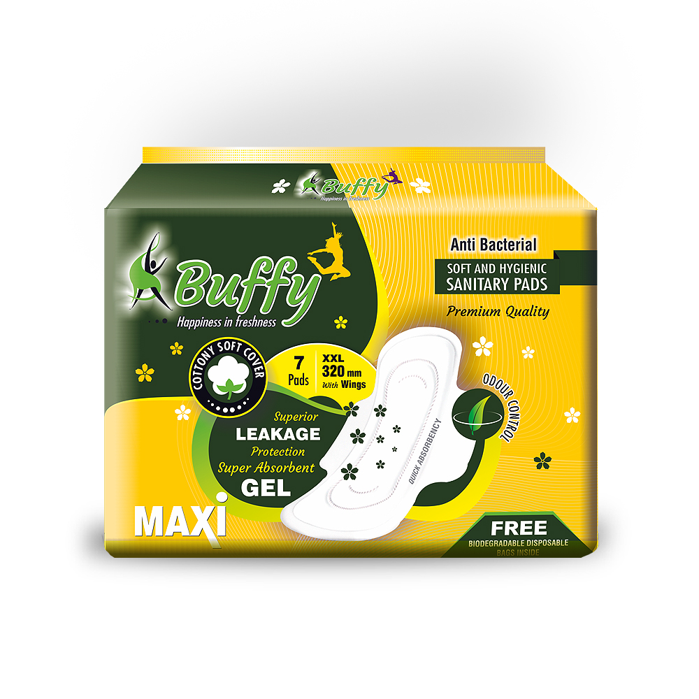 Buffy Anti Bacterial 320mm (XXL) Trifold Maxi Cottony Cover