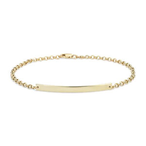 Silver Micron Plated Bar Chain Bracelet from Silvesto India-Jewelry Manufacturer