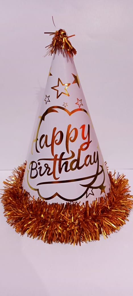 Cardboard HAPPY BIRTHDAY CAPS from Gagandeep Birthday Items