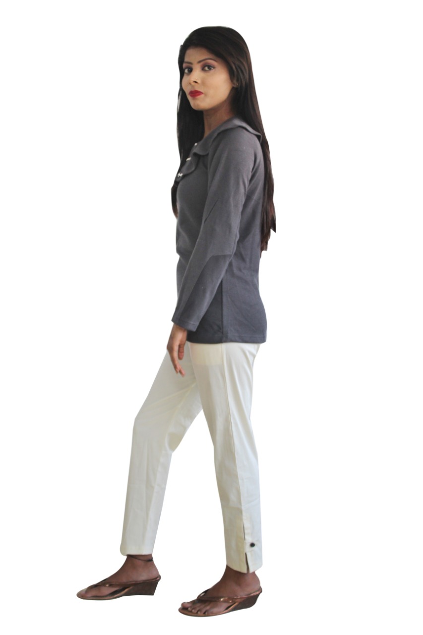 Cotton Checks Pants - White from Riddhi Dry Fruits