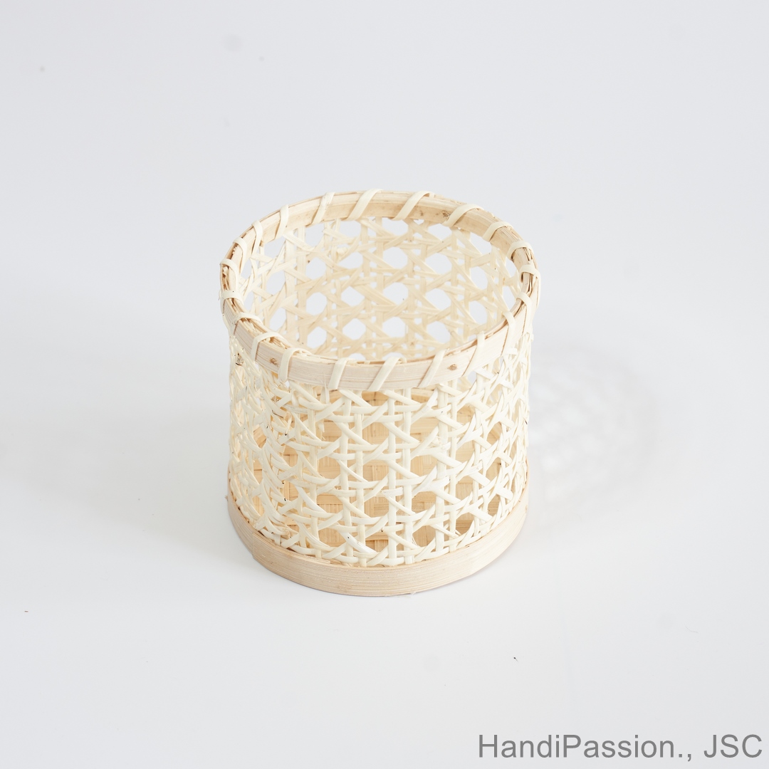 Rattan Bamboo Woven Pen Holder Made in Vietnam from HANDIPASSION - Vietnam Handicraft Manufacturer