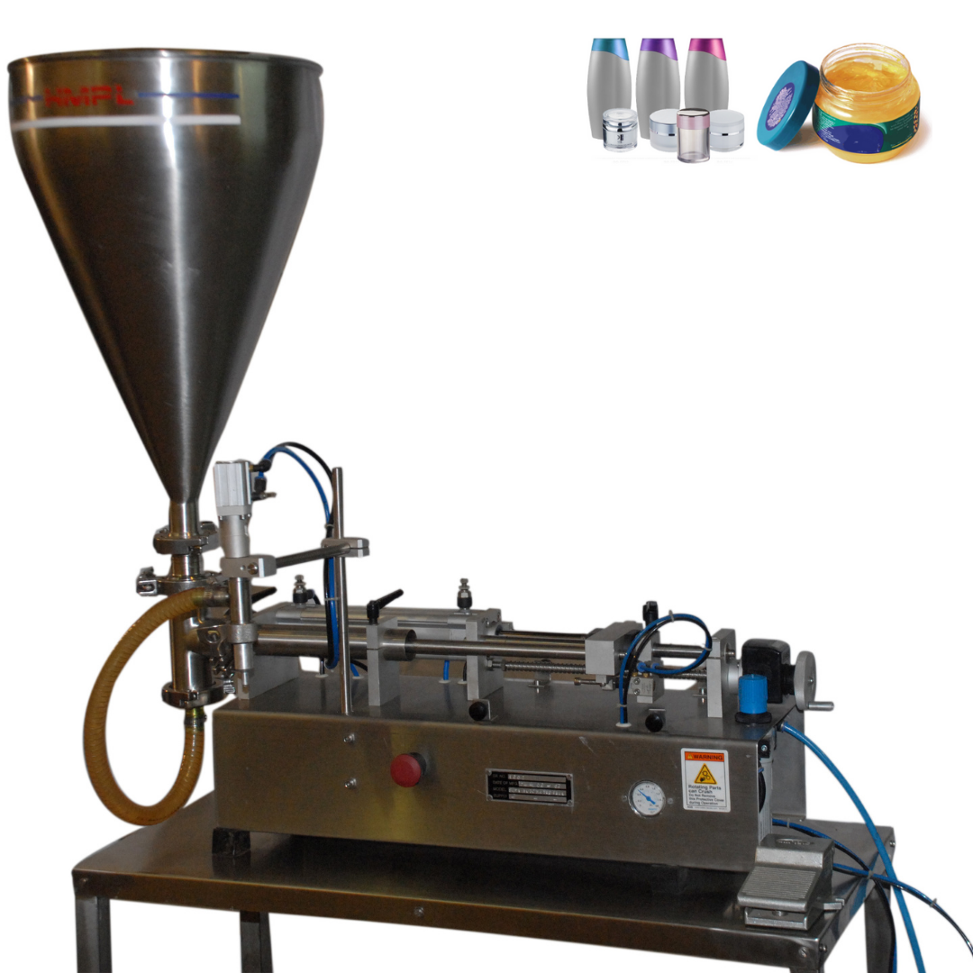 SEMI AUTOMATIC PISTON FILLING MACHINE - TABLE TOP from Harikrushna Machines Pvt. Ltd.