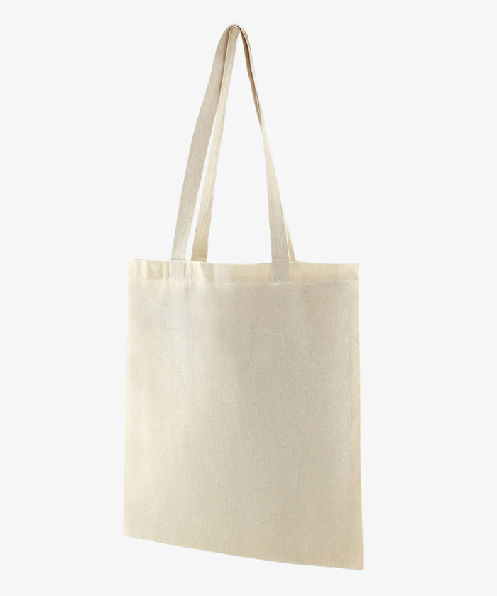 Plain re-usable 100% cotton Eco-friendly Foldable shopping bags from Jackpot Durables
