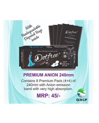 Dotfree 240mm Anion Ultra 8 Pads from Jackpot Durables