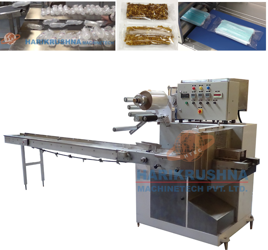 HORIZONTAL FLOW WRAPPING MACHINE - WRAPPER PACKAGING EQUIPMENT from Harikrushna Machines Pvt. Ltd.