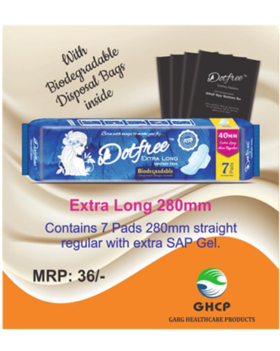 Dotfree Extra Long Sanitary Napkins - 280mm  from Jackpot Durables