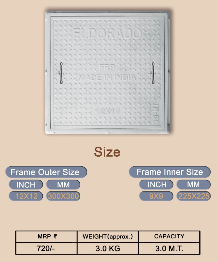 Frp Square Manhole Cover  12×12 from Eldorado Stone✅