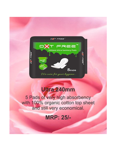 Dotfree 240mm Ultra Sanitary Napkins - 5 Pads from Jackpot Durables